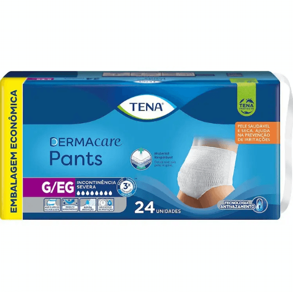 Roupa Íntima Tena Pants Dermacare Unissex G/EG 24 unidades